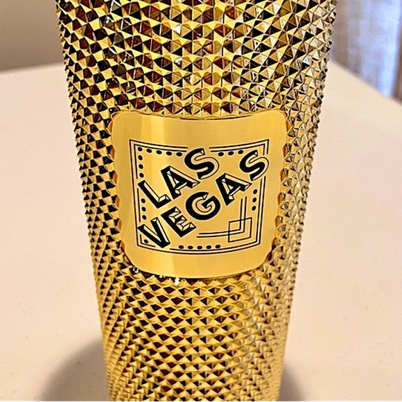 🌟🎰🌟 VENTI Las Vegas Starbucks cup. Gorgeous! Never used! 24oz Gold ṧ℘ᾰԻкʆ⑂! - Picture 3 of 15